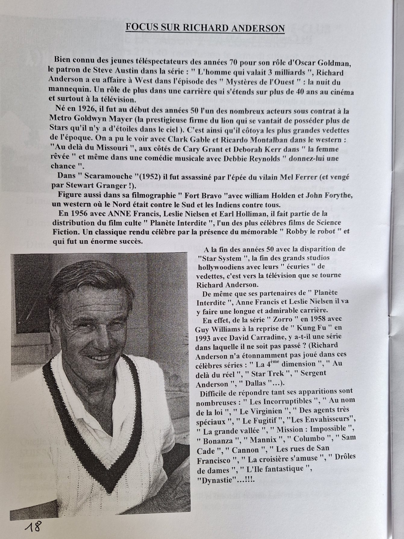 Fanzine n° 14 novembre 2001 – Image 4