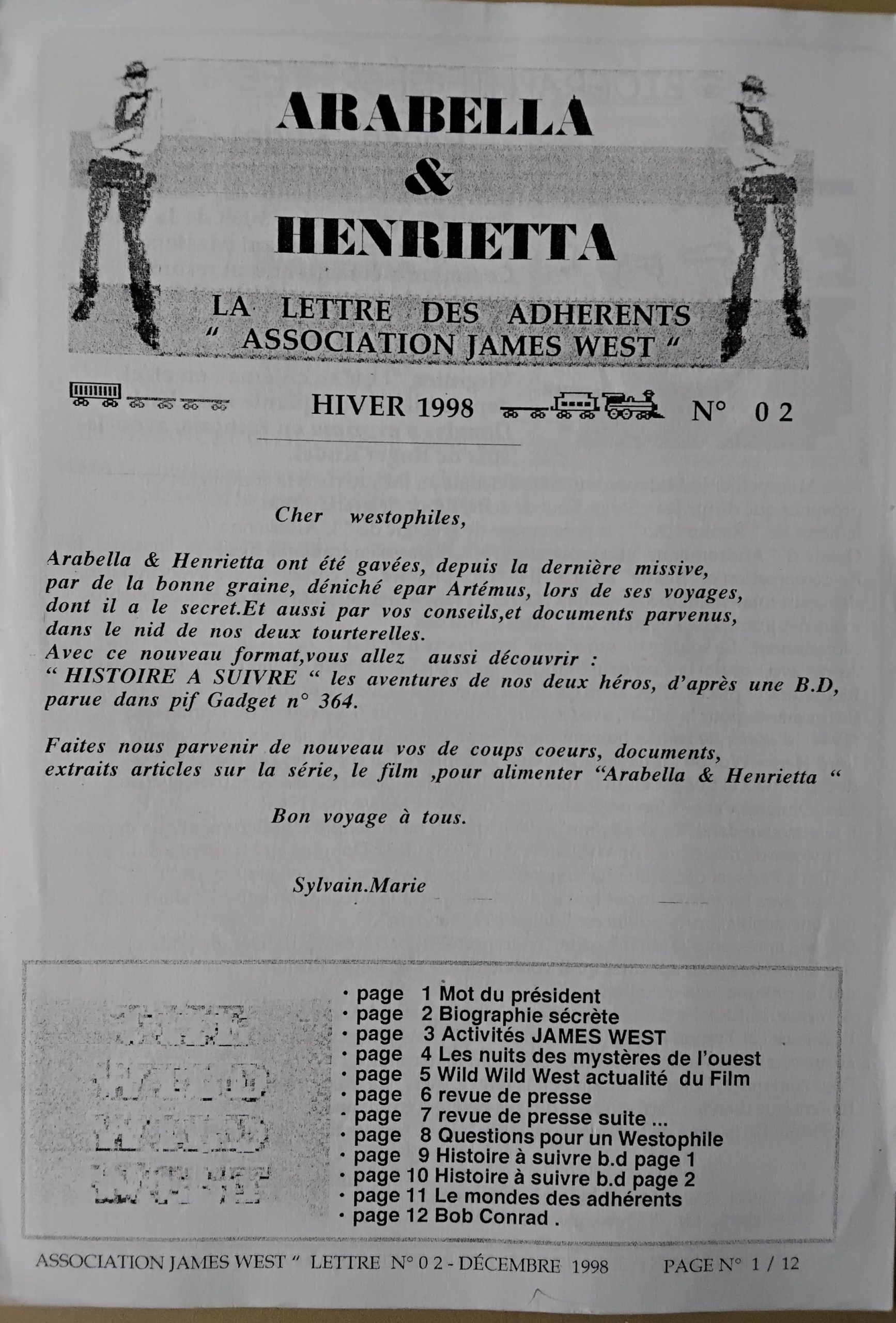 Fanzine n° 02 decembre 1998